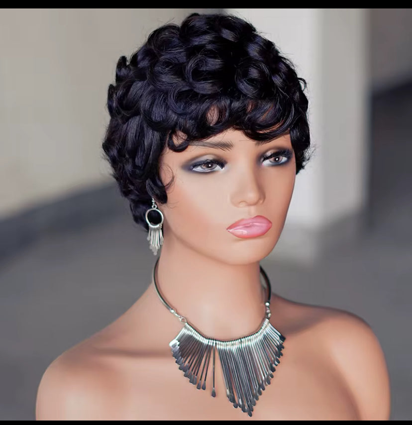 GlamourShears Non Lace Pixie Curly