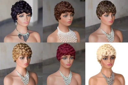 GlamourShears Non Lace Pixie Curly