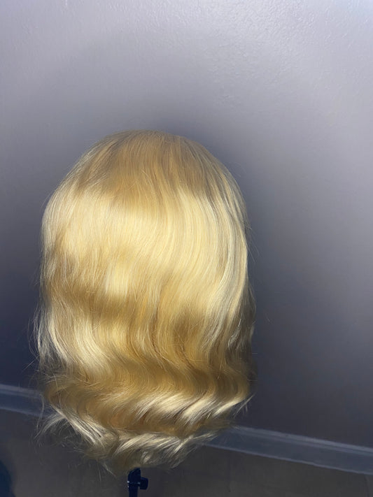 GlamourShears 13x4 Frontal HD Lace Body Wave 613 Platinum Blonde