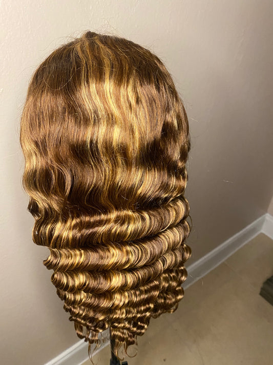 GlamourShears 13x4 Frontal HD Lace Deep Wave P4/27