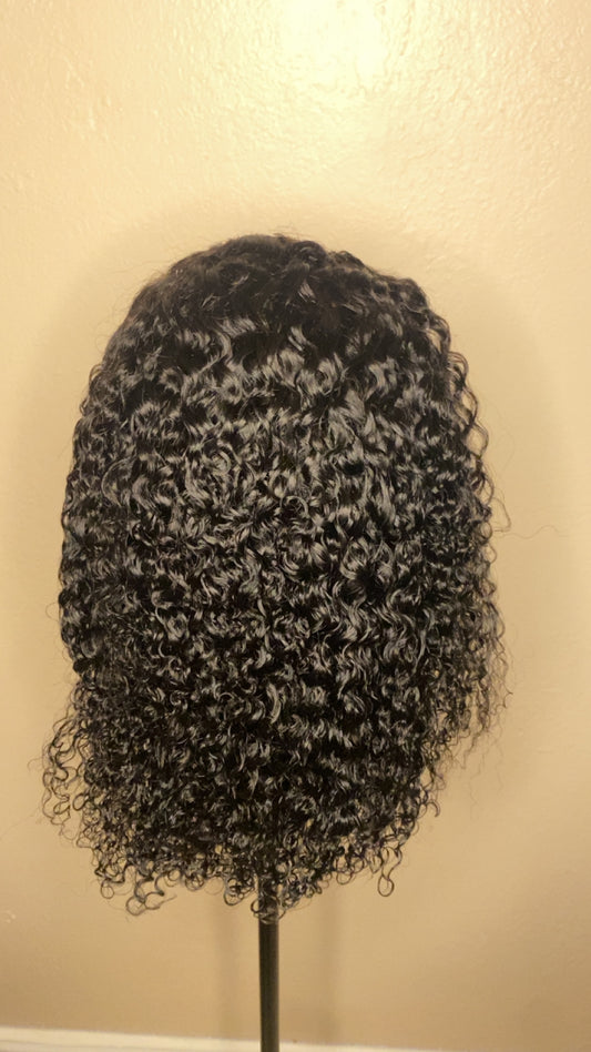 GlamourShears 13x4 Frontal HD Lace Kinky Curly Natural Color